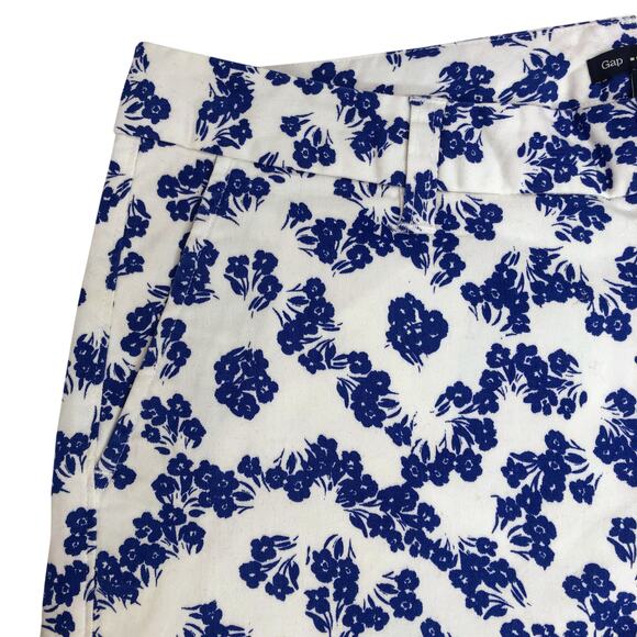 Gap Blue Floral Voyage Shorts - Size 6 - Picture 3 of 10